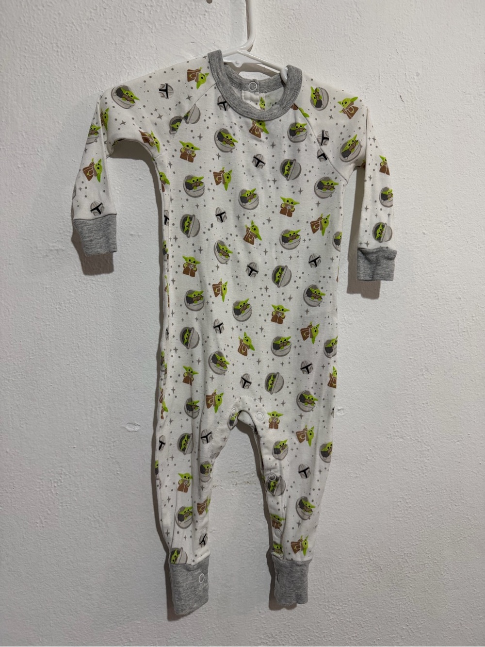 Starwars -Baby One-Piece Footless Pajama - Grogu